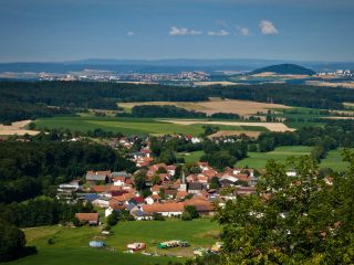 Langenbieber Vogelperspektive Panorama