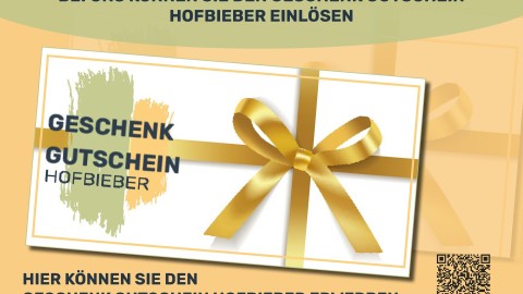Online-Bestellung Schild Geschenk-Gutschein